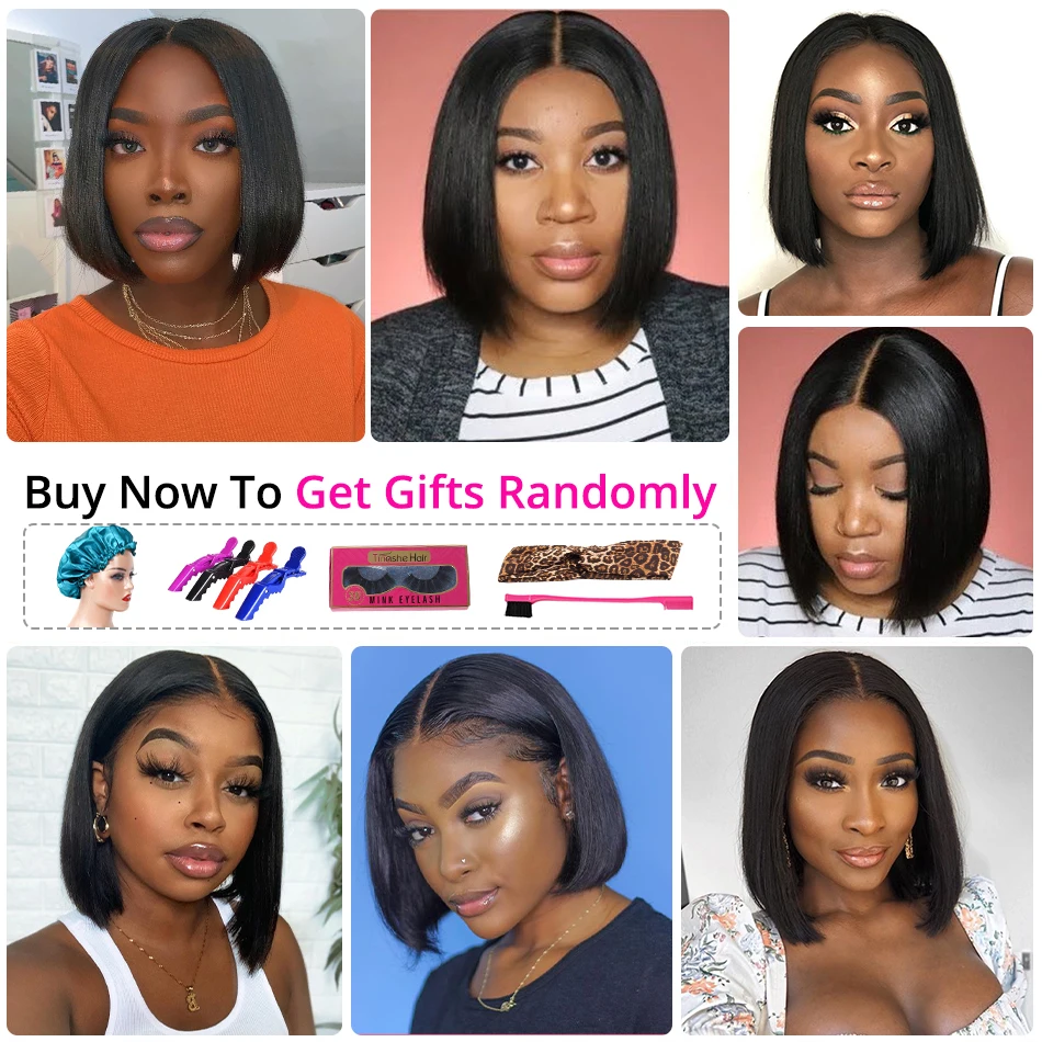 Lace Front Human Hair Wig For Women Bob