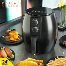 Freidora de Aire sin Aceite 4.5L Gran Capacidad con Temporizador Cocina Fácil y Saludable Entrega en 24H