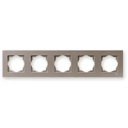 

PnpnElectrıc Gns Eqona Metallic Beige Fivefold Frame 5 Gang Frame