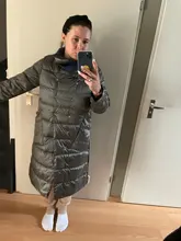 Coat Long-Jacket Double-Sided-Down Winter Women Parkas Snow-Outwear Fitaylor Warm Plus-Size