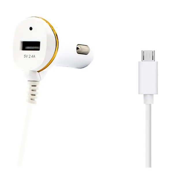 Автомобильное зарядное устройство Ref. Белый 138192 USB Micro USB