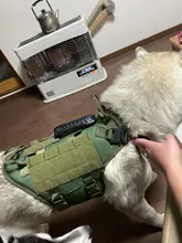 Vest Pouches Pet-Harness Dogs No-Pull Training Molle Military Hiking Tactical Large Medium