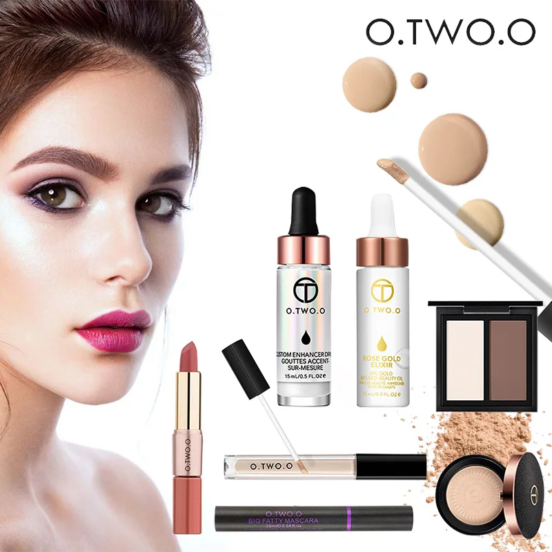 

Makeup Set Concealer Dressing Powder Mascara High Gloss Liquid Moisturizing Essence Lipstick Make Up Kit brand Cosmetics Deals
