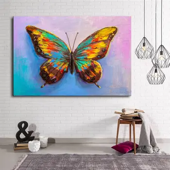 

Colorful Butterfly Canvas Table