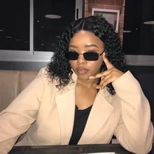 Peluca de Bob corto con onda de encaje en el agua, pelucas de cabello humano 13x4 con encaje frontal de Bob brasileño, corte Pixie Bob, peluca de cabello humano rizado