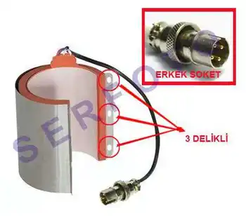 

Mug Press Machine Coil (3 holes/male socket)