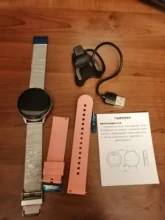 Reloj electrónico inteligente para hombre y mujer, acabado de lujo, digital, con monitor de presión sanguínea y calorías, deportivo, con modo DND para Android e iOS