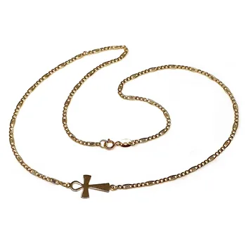 

Choker 18k Gold Cross of life 42cm. [AA1857]