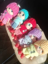 Mini muñecas interactivas de juguete para niños y niñas, muñeco Reborn de juguete, colgante pequeño con llave, 5 uds.