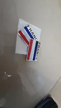 Car Styling 3D Aluminum France Flag Emblem Badge Car Sticker Decals Car-Styling For Peugeot