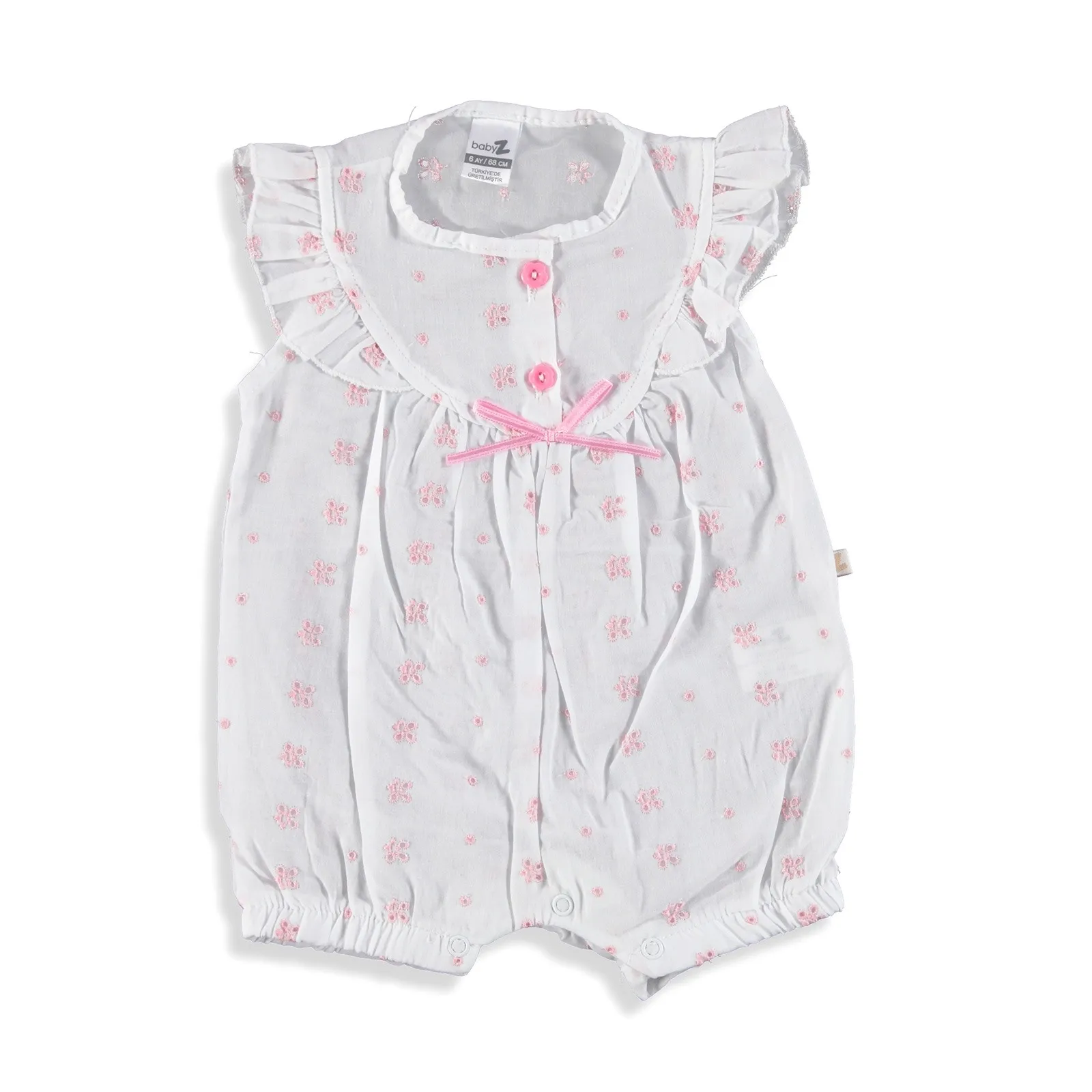 Ebebek BabyZ звезда вышитая текстура для маленьких девочек короткий комбинезон
