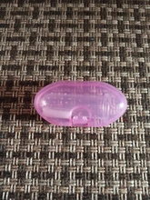 Cepillo de dientes de silicona para dedos de bebé + caja, cepillo de dientes de silicona suave transparente para niños, limpieza de goma