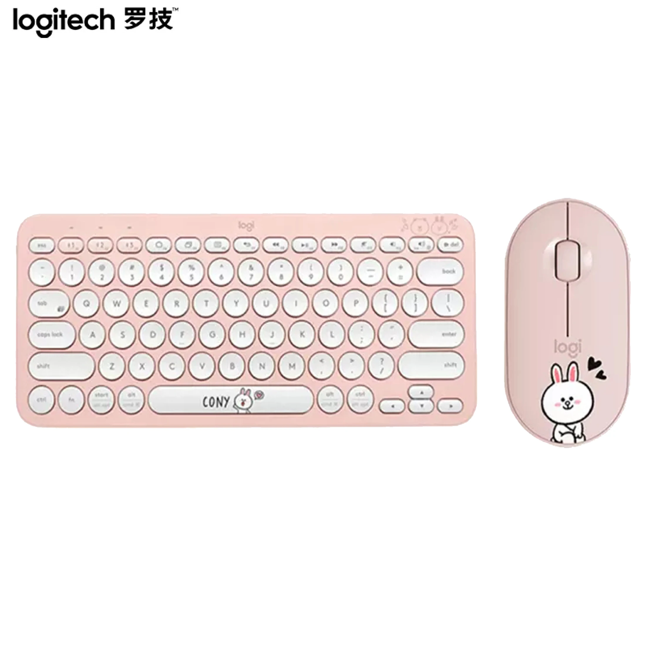 

Logitech feat. Line Friends K380 Keyboard M350 Pebble Mouse Multi-Device Bluetooth Wireless Windows MacOS Android IOS Chrome OS