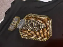 Black T-Shirts Short-Sleeve Trend-Tops Hot-Drilling Korean-Version Cotton Women Summer