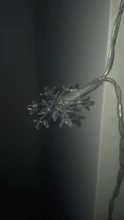 Adornos navideños para el hogar, guirnalda colgante con luz LED de copo de nieve para decoración de árbol de Navidad, regalo de Navidad, Año Nuevo, 2020