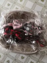 Collares de gato de rejilla a cuadros coloridos, Collar de lazo a rayas de algodón, Bulldog, Chihuahua, pajarita para cachorro, Bandana de fiesta para perro pequeño