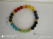 CAMDOE DANLE-pulsera de piedra de 7 Chakras, cuentas naturales, curación, Reiki, oración, Buddha, pulsera con cuentas hombres, Dijes, Pulsera de Yoga para mujer