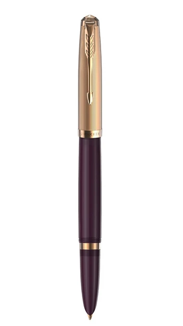 Penna stilografica Parker 51 Deluxe plum GT, penna F. 2123516