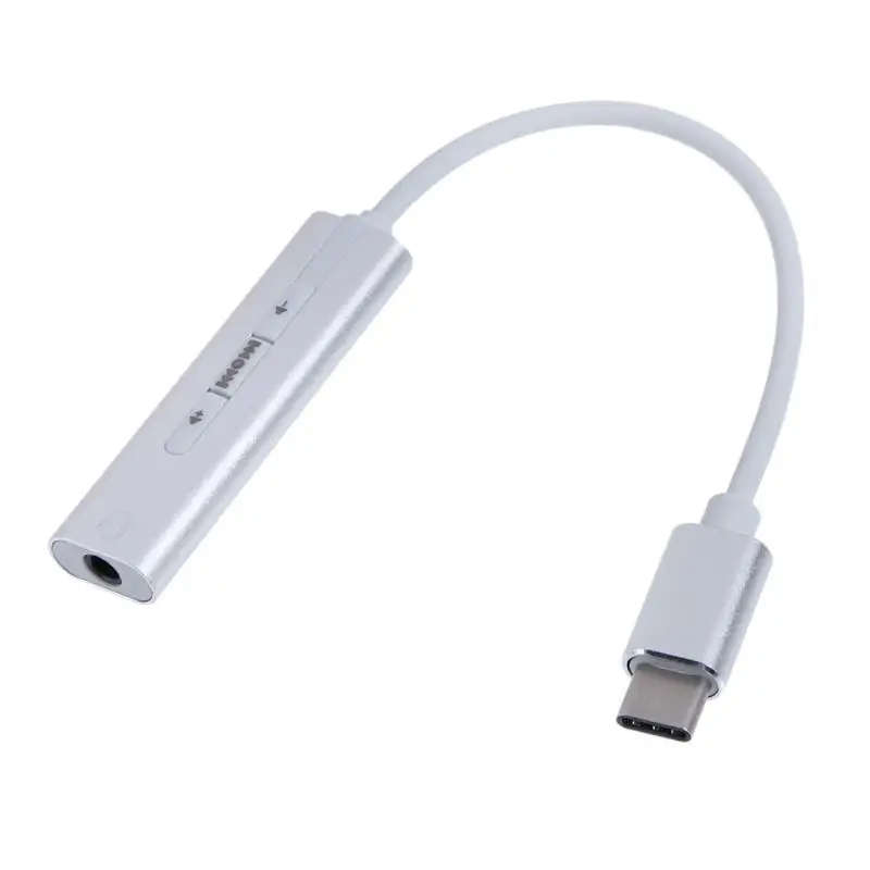 USB-звуковая карта из алюминиевого сплава с интерфейсом type-c микрофон для