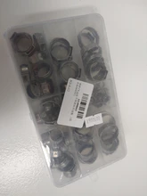 Abrazaderas de manguera continua de una sola oreja, 45/80-5,8mm, abrazaderas de manguera de acero inoxidable 23,5, anillos de fijación de pulgada para sellado de tipos de manguera, 304 Uds.