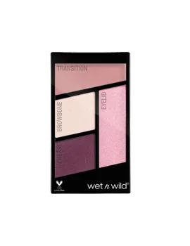 

Wet n Wild Color Icon Eyeshadow quads (Petalette)-Eye shadows palette-4 colors matte and brightness