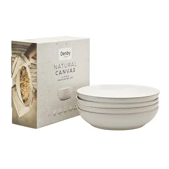 

Denby bowl pasta natural linen, cream, set of 4 tableware