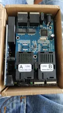 10/100/1000M Ethernet Gigabit Ethernet de fibra óptica convertidor de medios de modo único 2 RJ45 UTP y 2 puerto de fibra óptica SC placa PCB