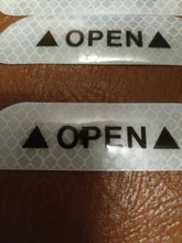 Pegatinas reflectantes de advertencia de colisión para puerta de coche, adhesivos reflectantes de larga distancia, adhesivos decorativos de papel, 4 Uds.