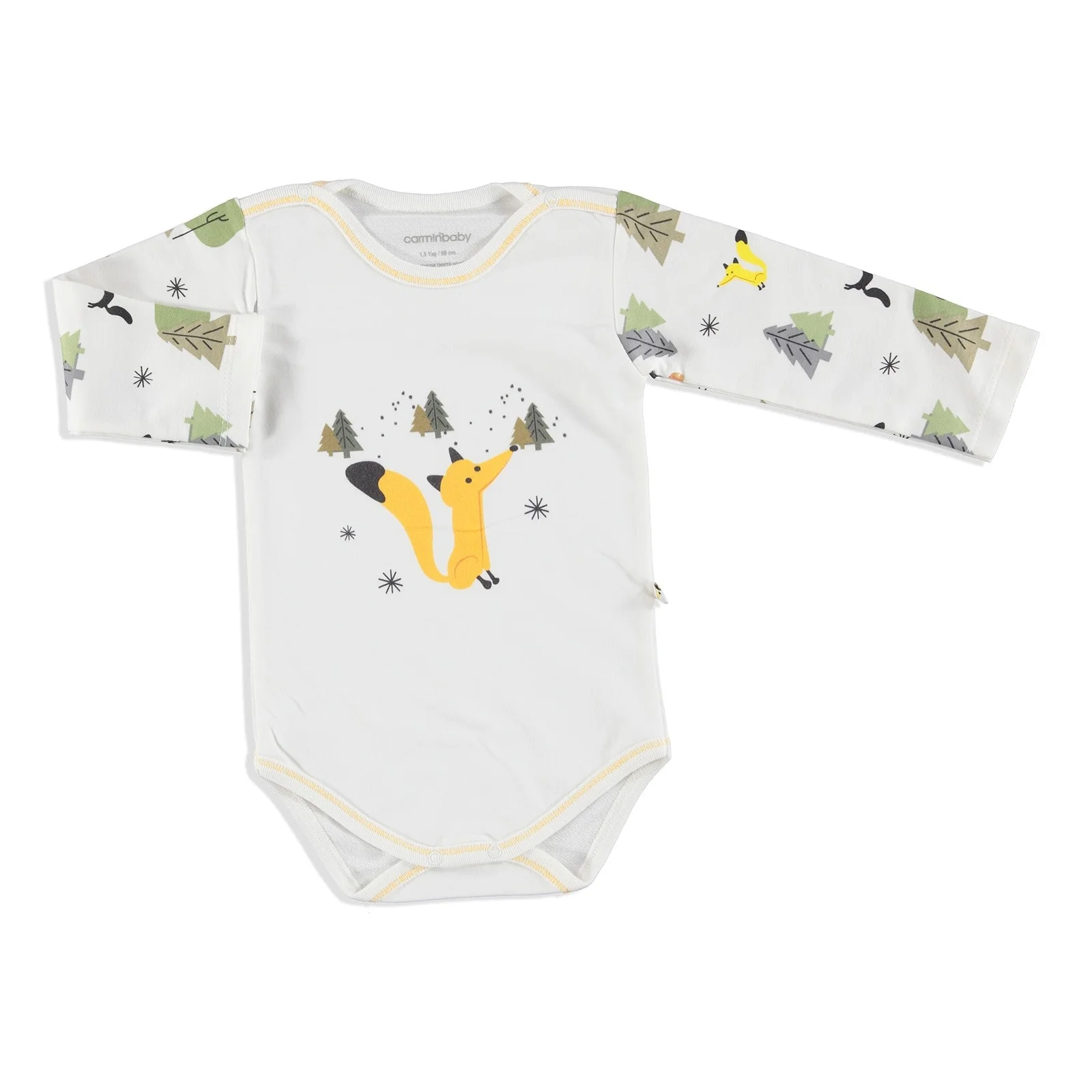 

ebebek Carmin Baby Little Fox Interlock Long Sleeve Bodysuit