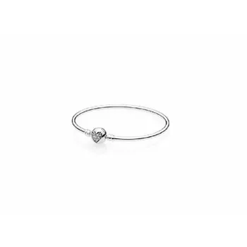 

PANDORA SILVER BRACELET CIRCONIT HEART 17 cms