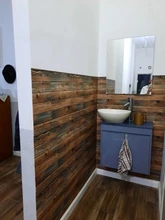 Wallpaper Removable Plank Peel-And-Stick Wood-Grain Vinyl Faux Self-Adhesive Retro Restaur