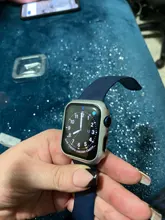 Funda completa mate con Protector de pantalla de vidrio templado para Apple Watch Series 6 5 4 iWatch 40mm 44mm, 1 unidad