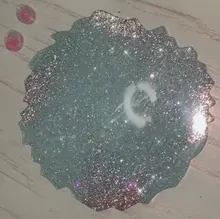 Bamala-moldes de resina para posavasos, de silicona, para posavasos brillante, Geoda, tapetes para tazas