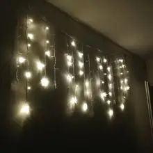 Led-String-Lights Christmas-Snowflakes Holiday Party Waterproof Connectable Wave