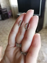 1 par de pendientes en línea de acero inoxidable con cristales, pendientes de aro, pendientes Brincos para mujeres y hombres, joyería