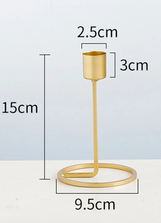 1 arm Креативный 1/3 Подсвечник стол фестиваль украшение дома романтический винтажный металлический орнамент Свадебный Рождественский Декор - Цвет: 1 arm