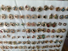 Sets Jewelry Earring Crown Crystal Acrylic Animal-Moon Heart-Star Girl 100-Pairs Small