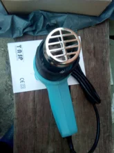 TASP-pistola de aire caliente de 220V, secador de pelo eléctrico de temperatura Variable de 2000W, pistola de calor con 5 boquillas y encendedor de barbacoa, herramienta eléctrica de fijación