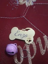 Collar personalizado para perro, etiqueta de identificación, grabado, Nombre de mascota para gato, cachorro, colgante, llavero, hueso, accesorios para mascotas