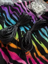 Joepada-Cuentas de silicona para dentición de bebé, accesorios para collar, mordedor de bebé, cordón de poliéster de 1,5mm, bricolaje, dijes de joyería, colgantes