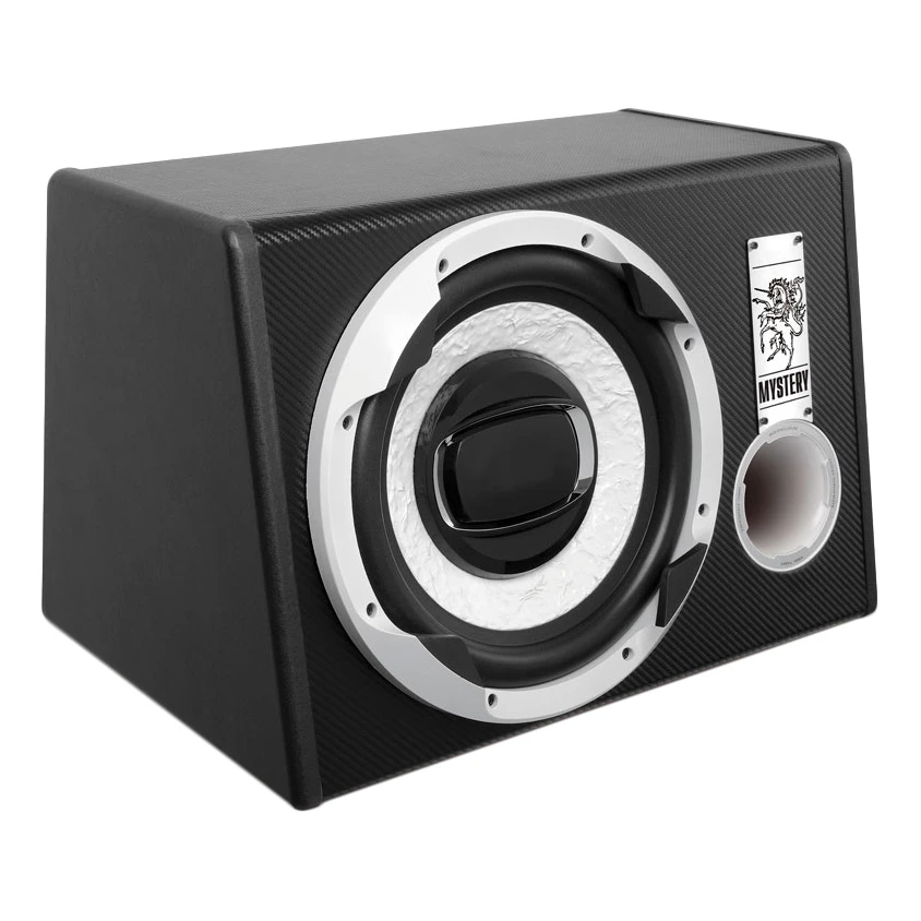 Сабвуфер автомобильный MYSTERY MBB-314A (RCA, активный, 550 Вт, 87 дБ, 4 Ом, 20-200 Гц, 30 см)