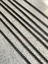 MM 2MM 2,5 MM 3MM cuerda cadenas collar de acero inoxidable DIY collares de la joyería para las mujeres hombres declaración 45CM-75CM