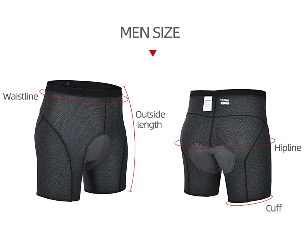 Breathable Men's cycling shorts Men's Underpants Cycling Underwear 3D Pad Shockproof Bicycle Underpant MTB Road Bike Underwear