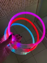 Night-Dog-Collars Glowing Flashing Rechargeable LED HILIFE Night-Safety Luminous