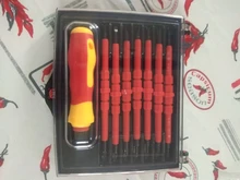 SKIUNT-Juego de destornilladores aislados, destornillador magnético Phillips, soporte de tornillo ranurado para herramientas manuales para electricistas