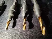 Drill-Bit-Set Countersink-Drill Pilot-Holes Woodworking A-Wrench Screw-Sizes with 5pcs