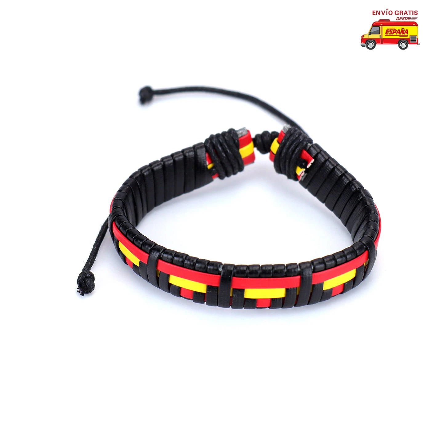Lote 6 a 36 unidades Regalantes pulseras de cuero ajustables y baratas artesanales con colores de bandera España brazalete|Pulseras de hilo| - AliExpress