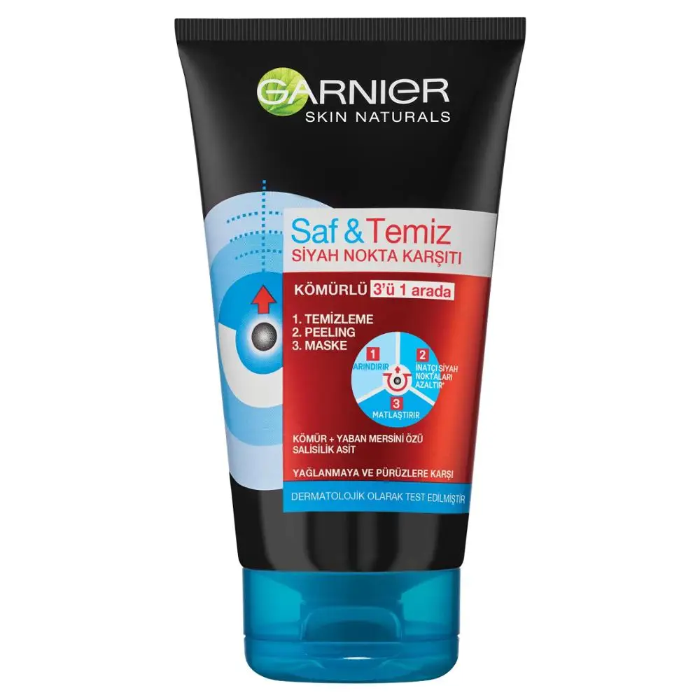 Garnier чистый и уголь против черных точек 3 в 1 150 мл| |