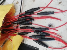 Glass-Tube Fuse-Holder 5x20mm-Fuse Screw-Type Quick-Blow 250V 10PCS with 22-Awg-Wire