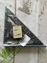 Regla triangular de aleación de aluminio de 7 pulgadas, regla métrica cuadrada para medir velocidad, herramientas para enmarcar medidores